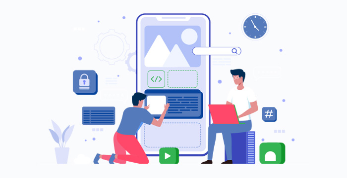 mobile app development page